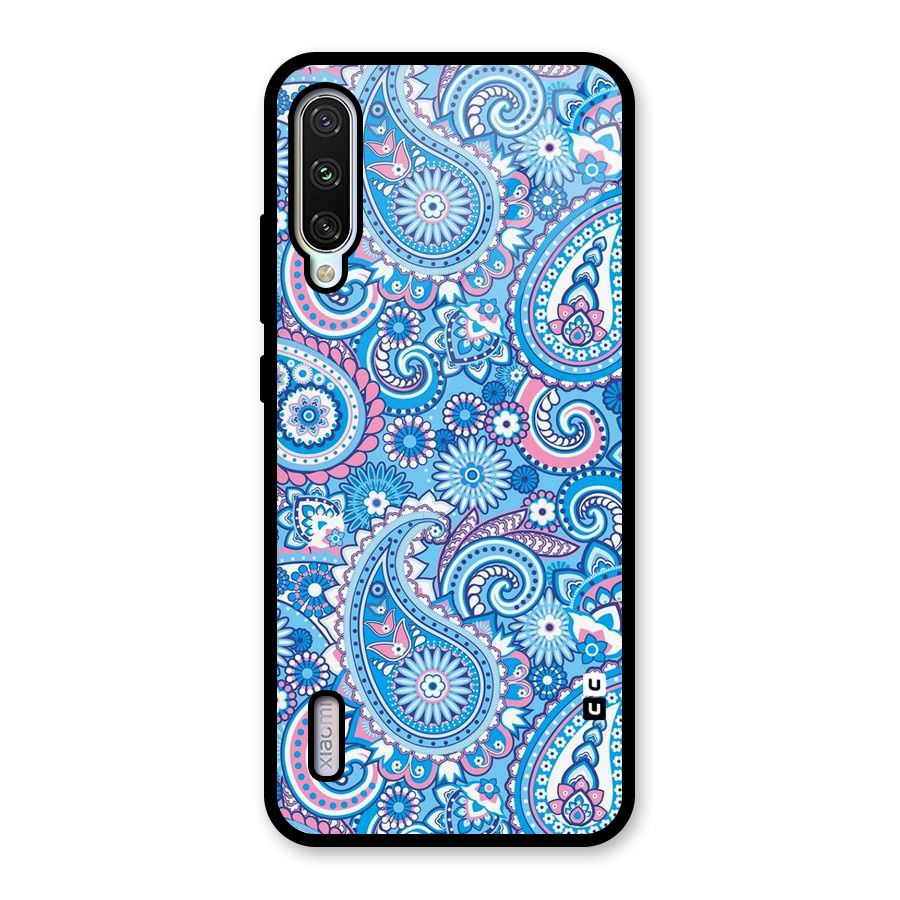 Artistic Blue Art Glass Back Case for Mi A3