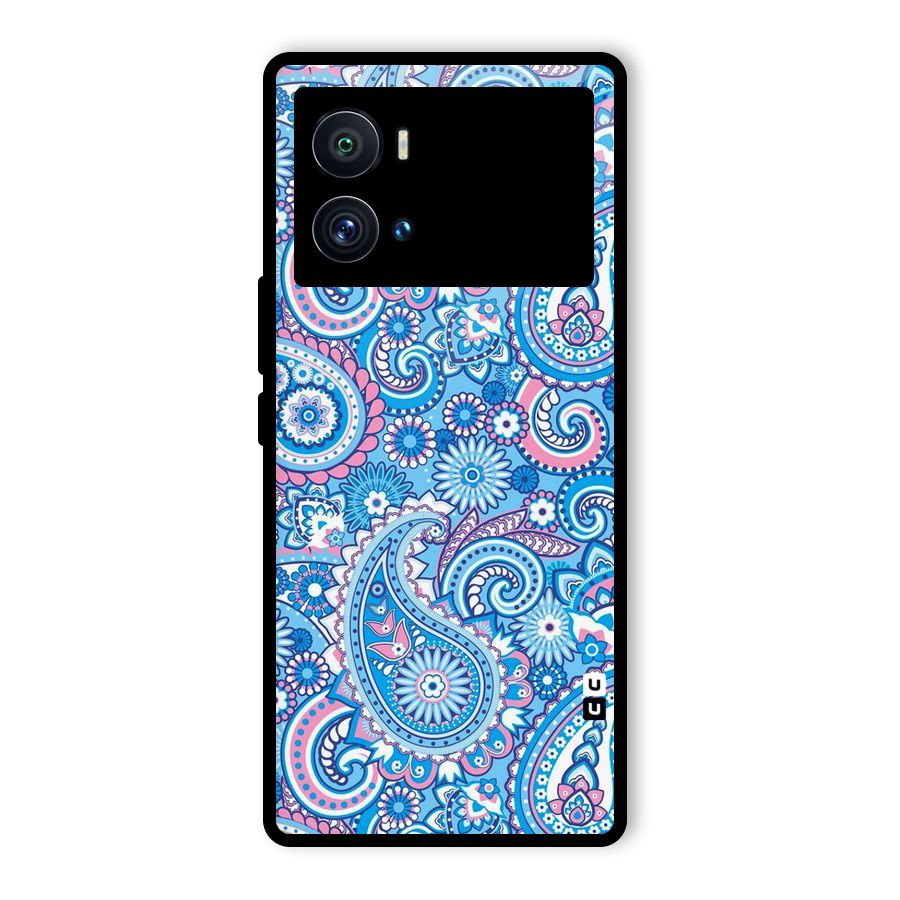 Artistic Blue Art Glass Back Case for Vivo iQOO 9 Pro