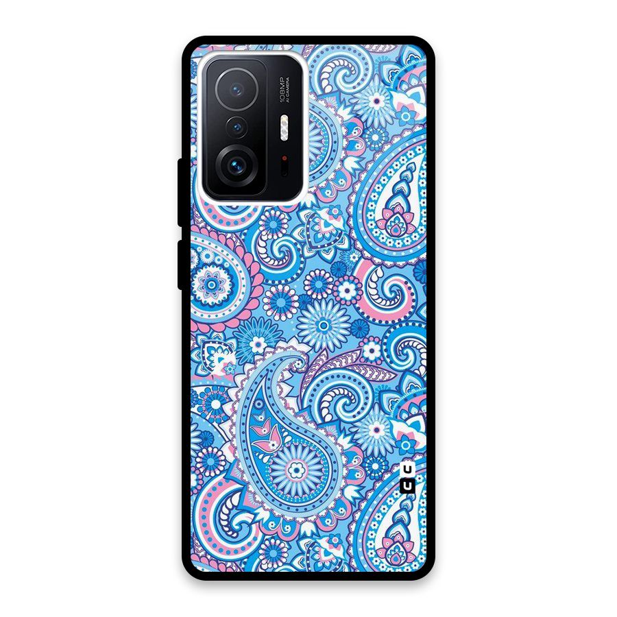 Artistic Blue Art Glass Back Case for Xiaomi 11T Pro