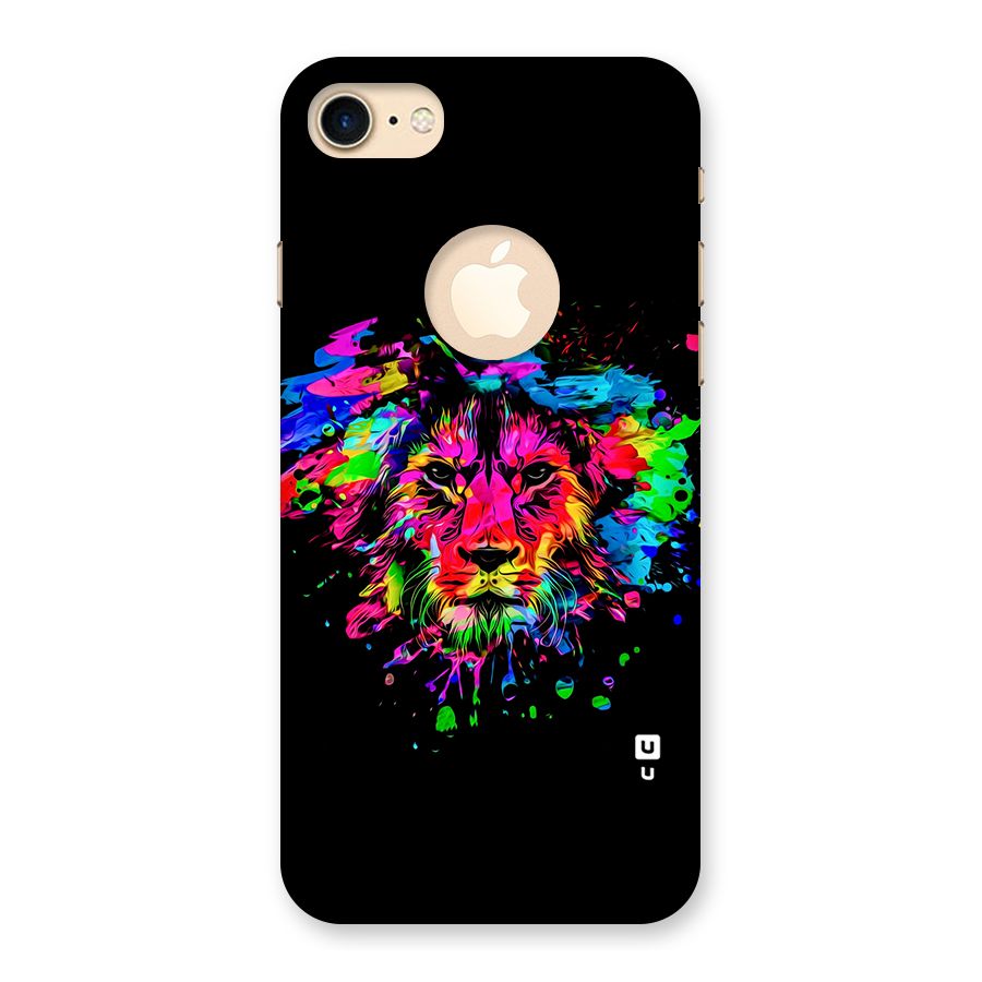 Artistic Lion Art Splash Back Case for iPhone 8 Logo Cut
