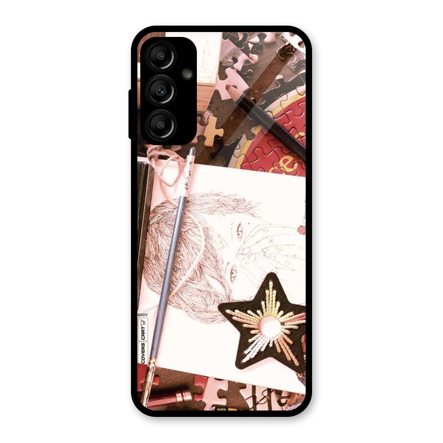 Artistic Messy Glass Back Case for Galaxy A14 5G