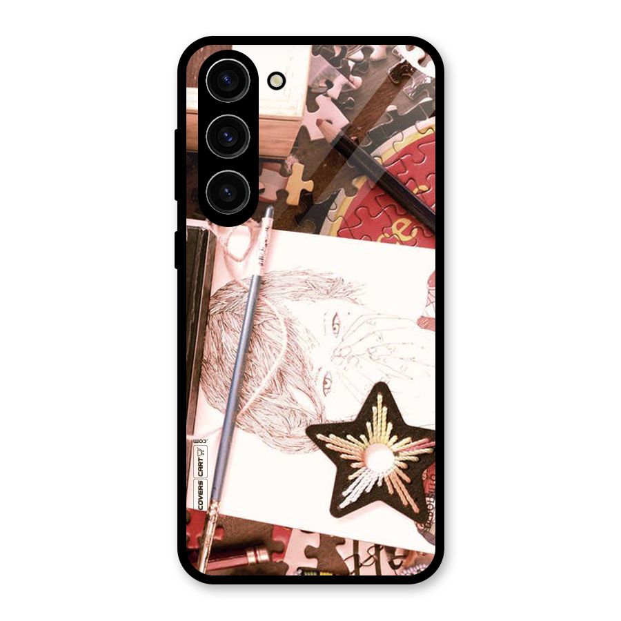 Artistic Messy Glass Back Case for Galaxy S23 Plus