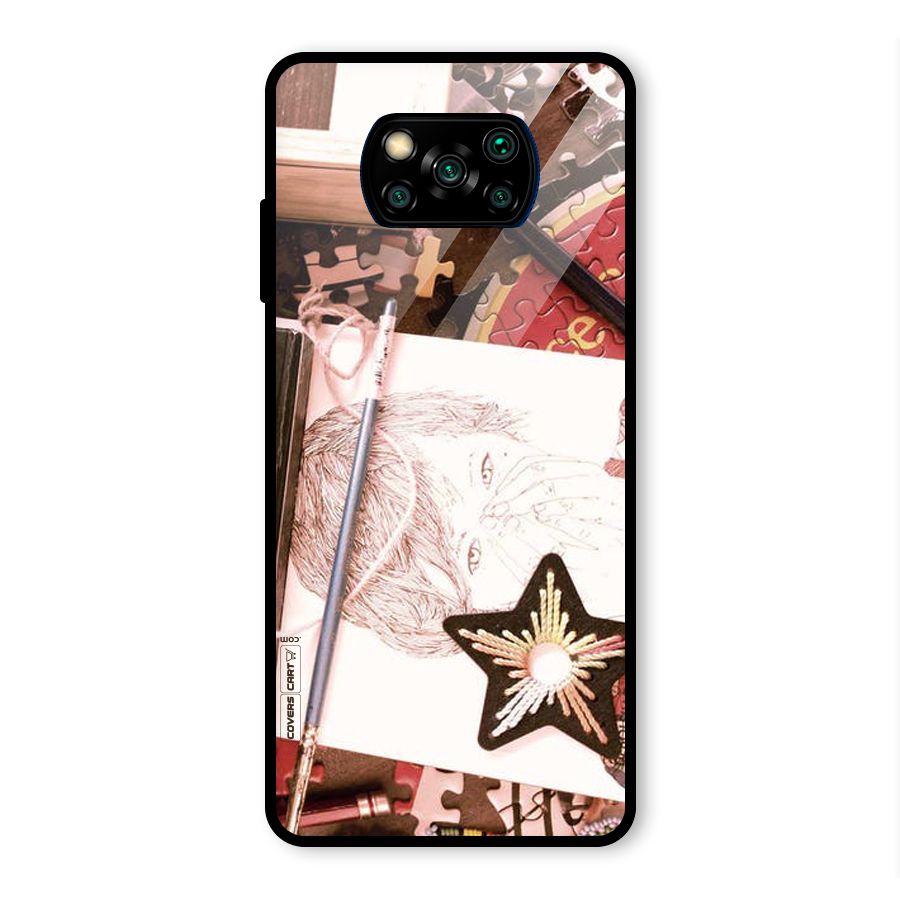 Artistic Messy Glass Back Case for Poco X3 Pro