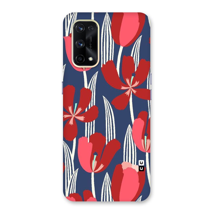 Artistic Tulips Glass Back Case for Realme X7 Pro