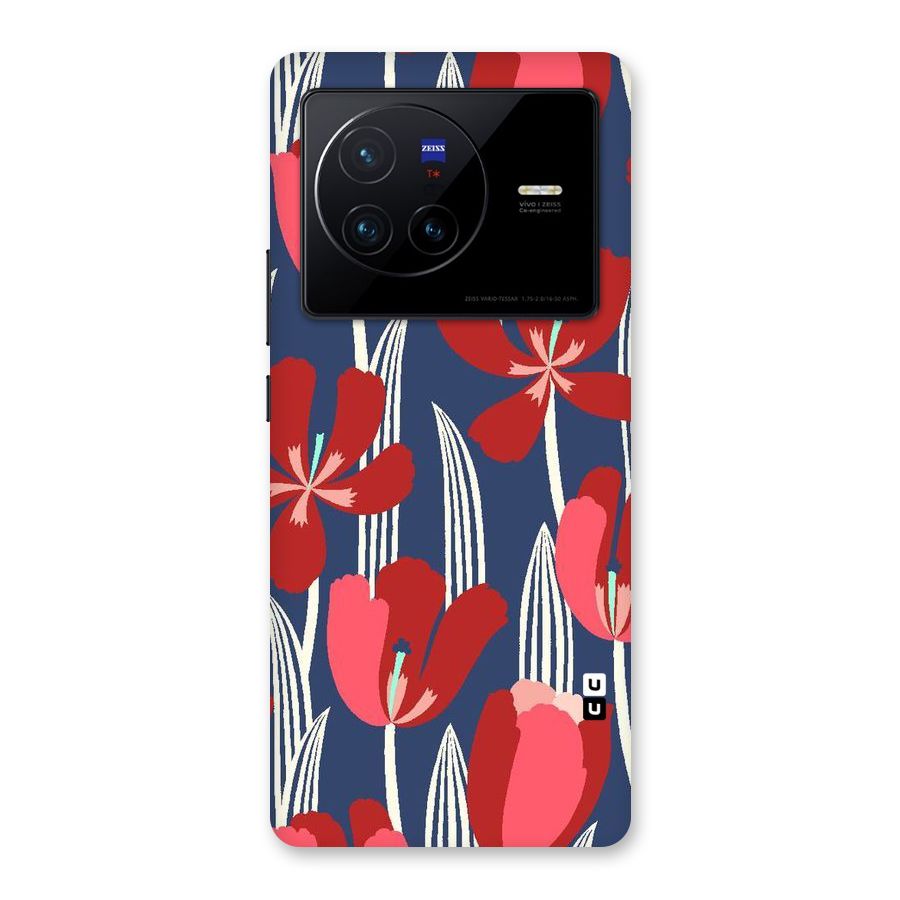 Artistic Tulips Back Case for Vivo X80