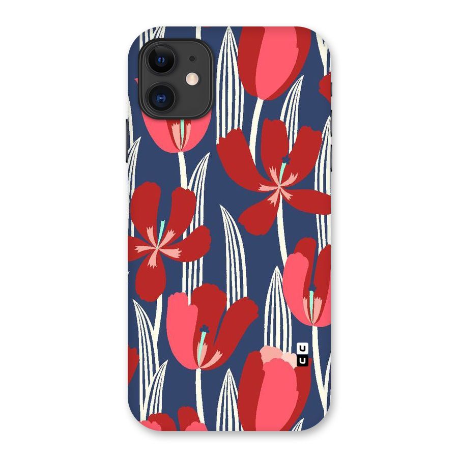 Artistic Tulips Back Case for iPhone 11