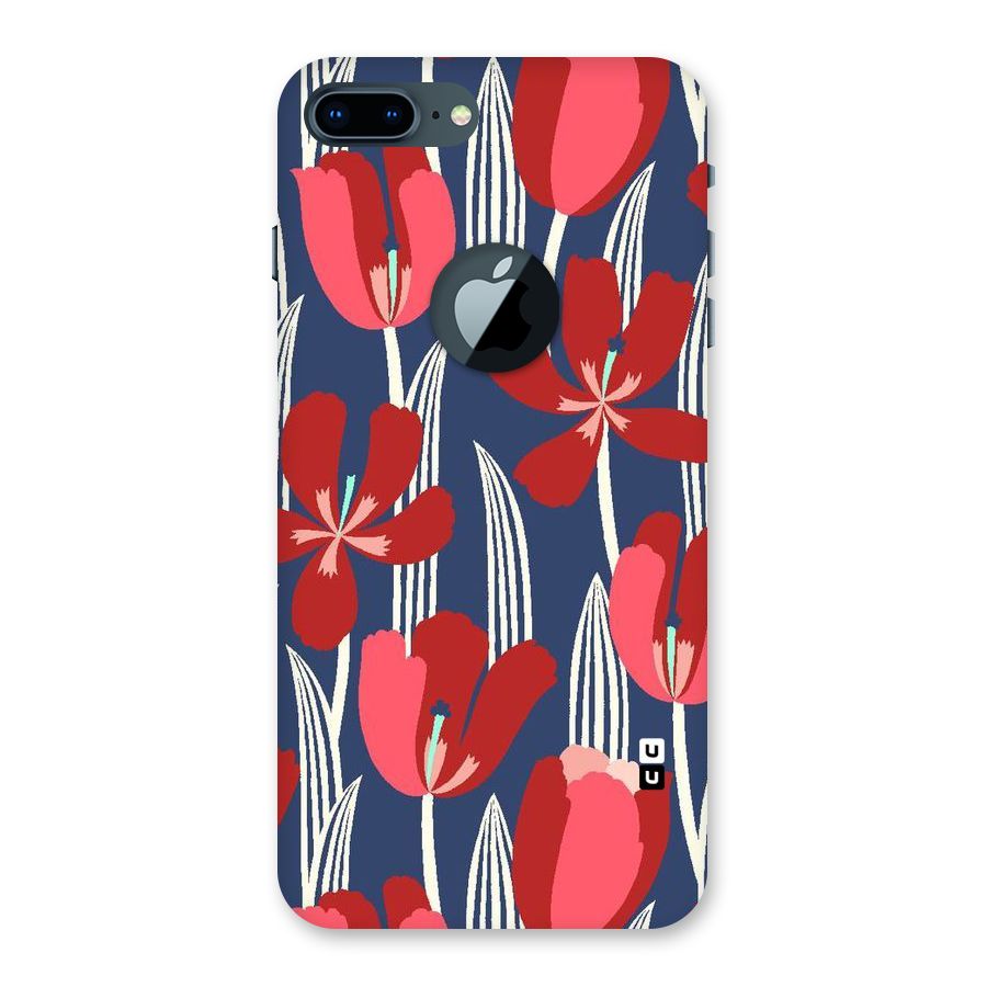 Artistic Tulips Back Case for iPhone 7 Plus Logo Cut