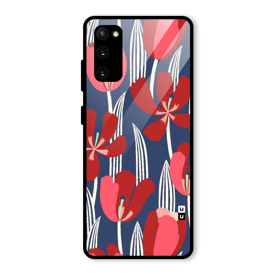 Artistic Tulips Glass Back Case for Galaxy S20 FE 5G