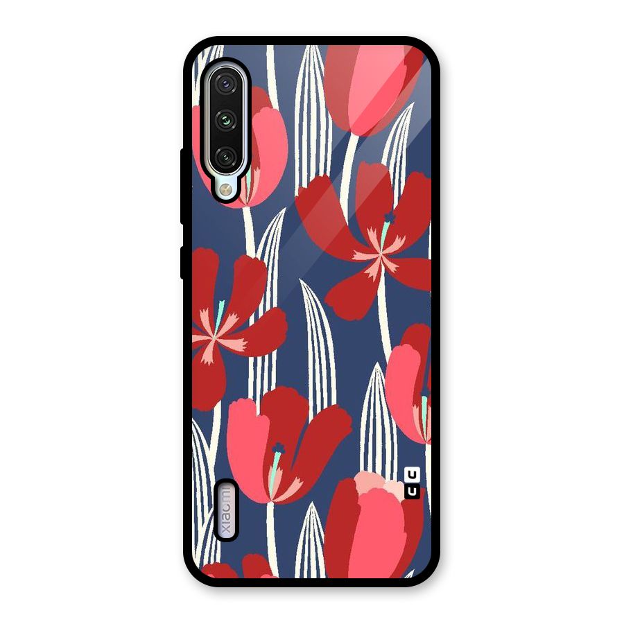 Artistic Tulips Glass Back Case for Mi A3