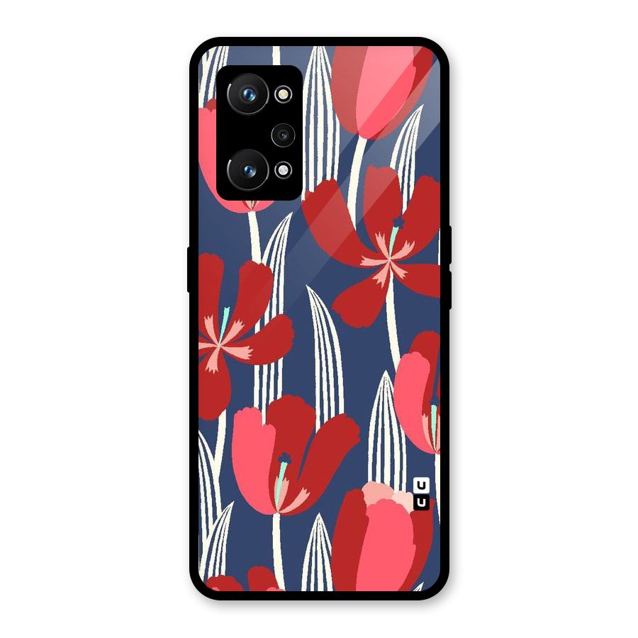 Artistic Tulips Glass Back Case for Realme GT Neo 3T