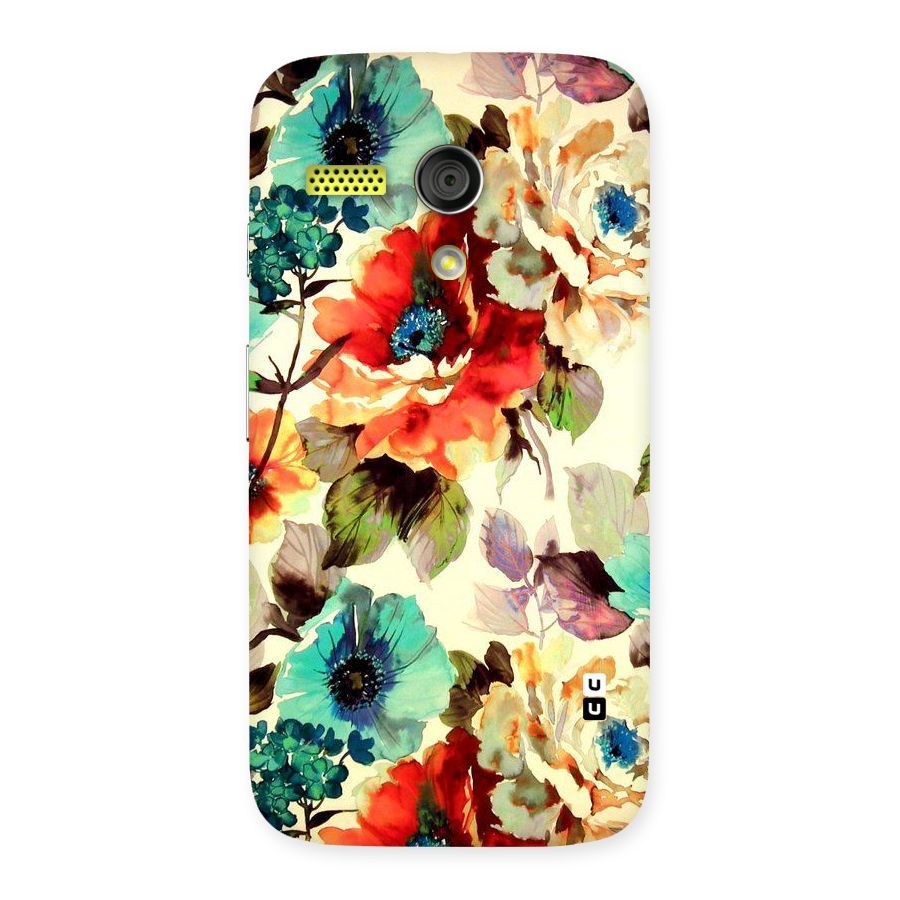 Artsy Bloom Flower Back Case for Moto G