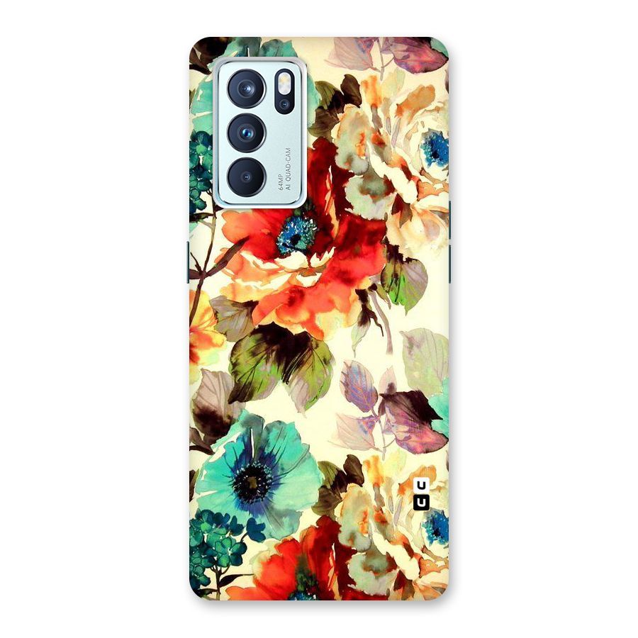 Artsy Bloom Flower Back Case for Oppo Reno6 Pro 5G