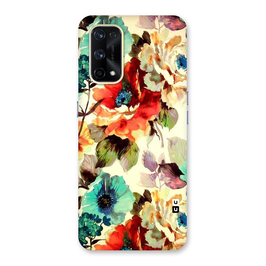 Artsy Bloom Flower Glass Back Case for Realme X7 Pro