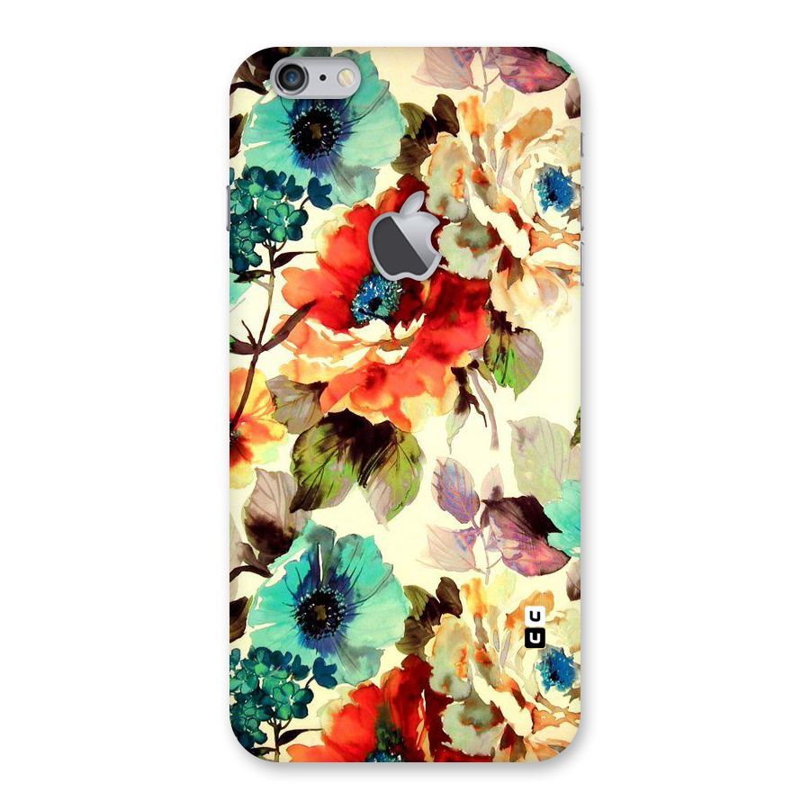 Artsy Bloom Flower Back Case for iPhone 6 Plus 6S Plus Logo Cut