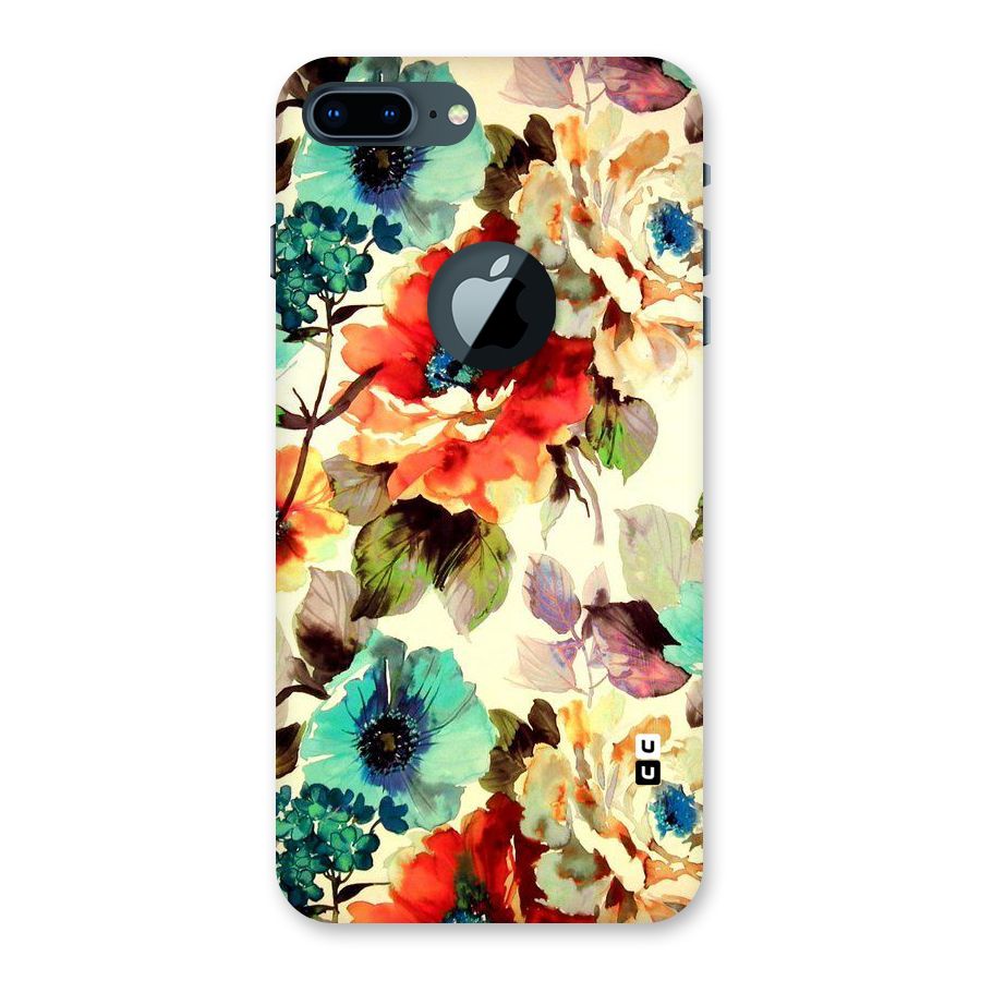 Artsy Bloom Flower Back Case for iPhone 7 Plus Logo Cut