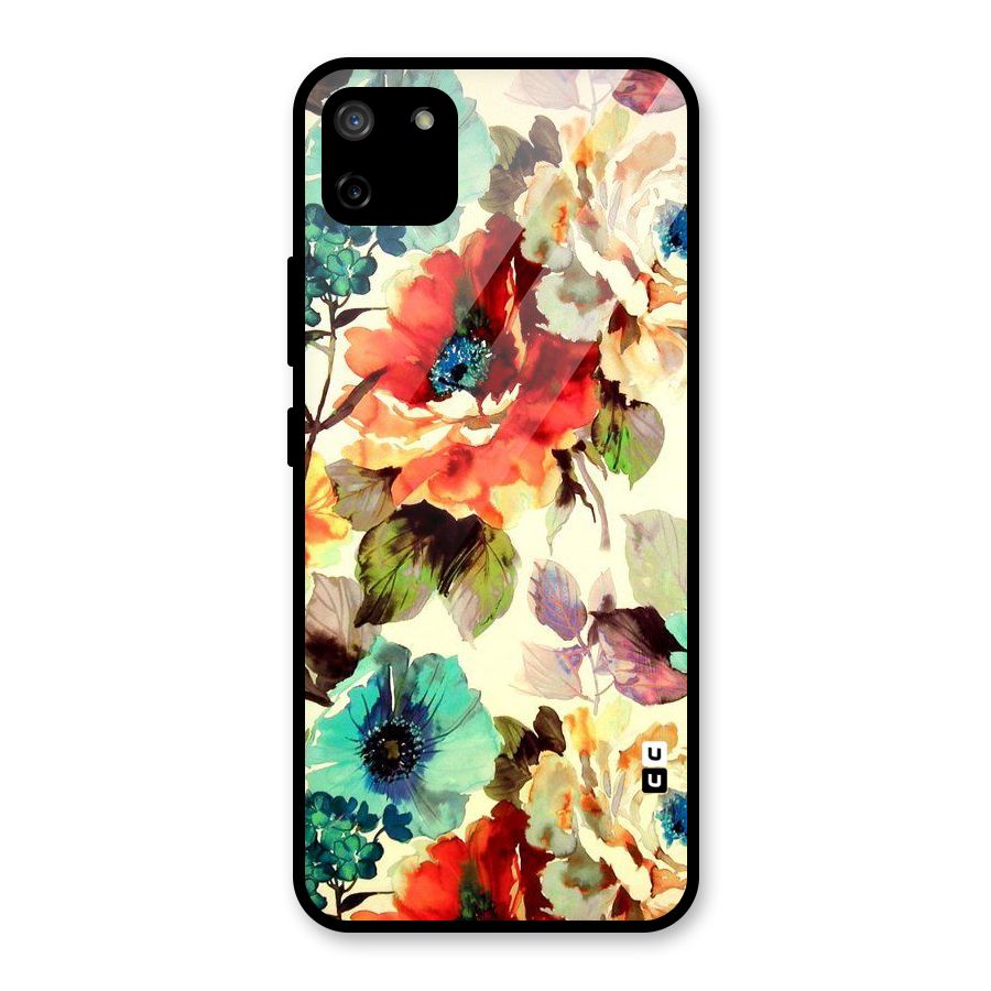 Artsy Bloom Flower Glass Back Case for Realme C11