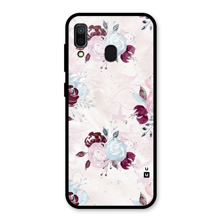 Artsy Florasy Glass Back Case for Galaxy A30