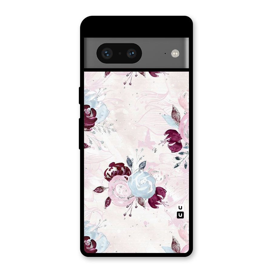 Artsy Florasy Glass Back Case for Google Pixel 7