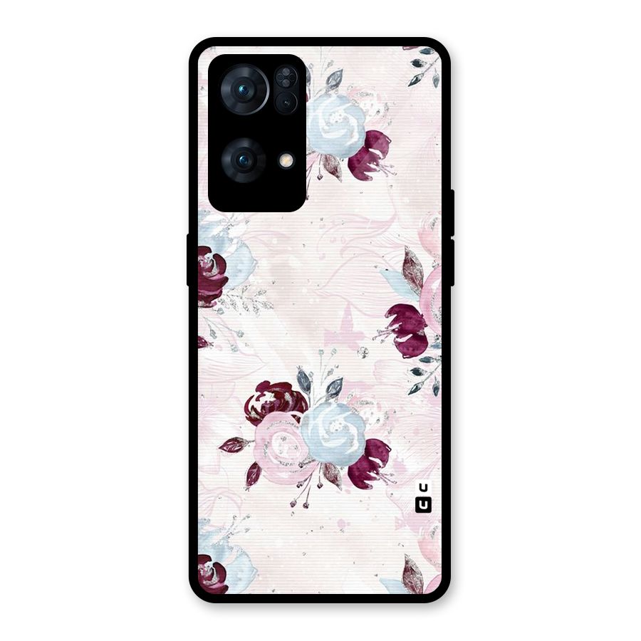 Artsy Florasy Glass Back Case for Oppo Reno7 Pro 5G