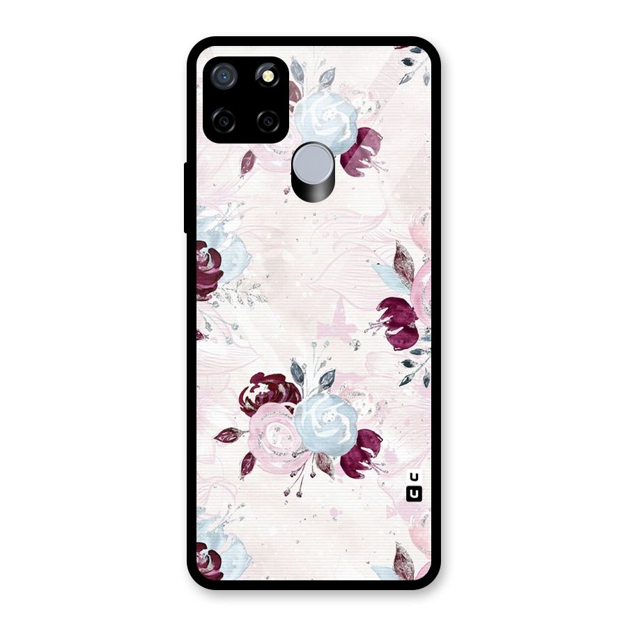 Artsy Florasy Glass Back Case for Realme Narzo 30A