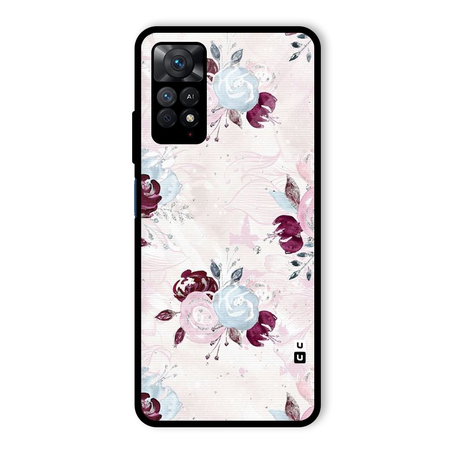 Artsy Florasy Glass Back Case for Redmi Note 11 Pro Plus 5G