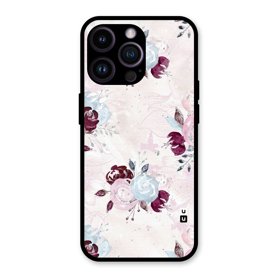 Artsy Florasy Glass Back Case for iPhone 14 Pro Max