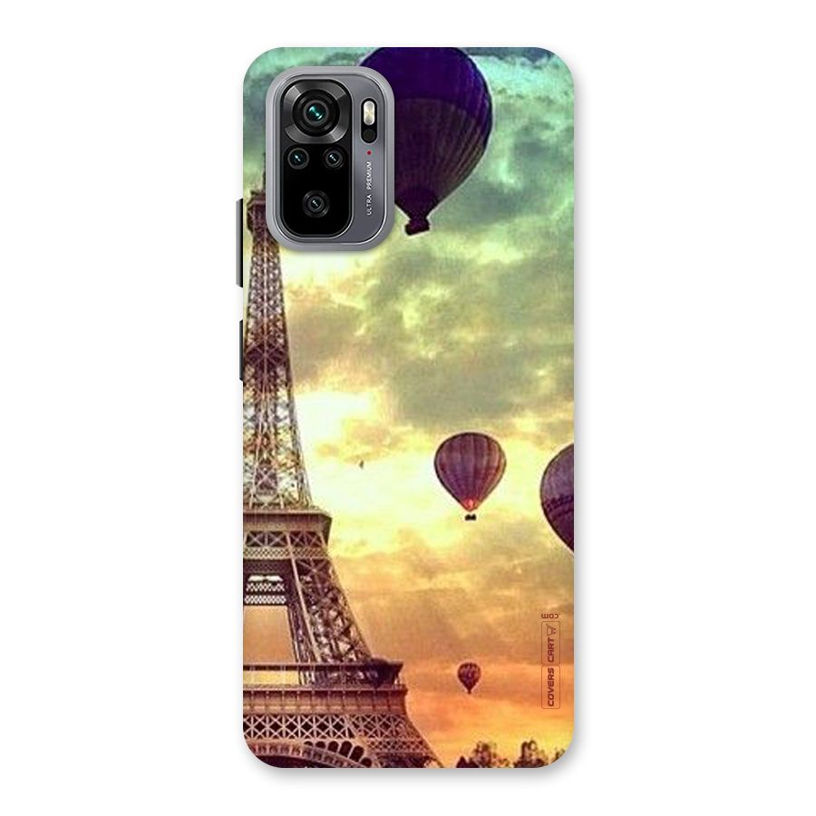 Artsy Hot Balloon And Tower Back Case for Redmi Note 10