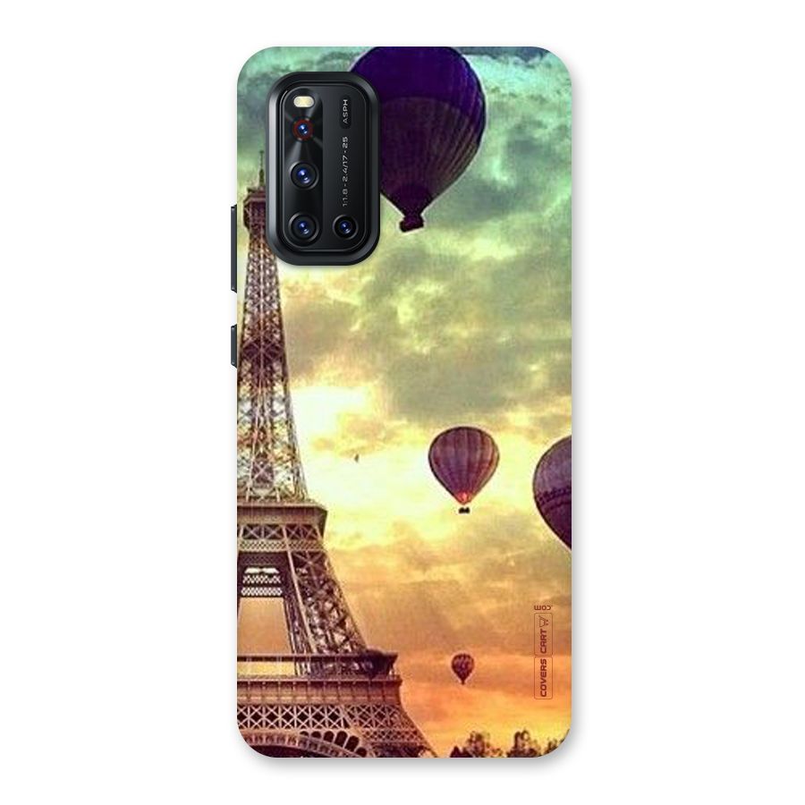 Artsy Hot Balloon And Tower Back Case for Vivo V19