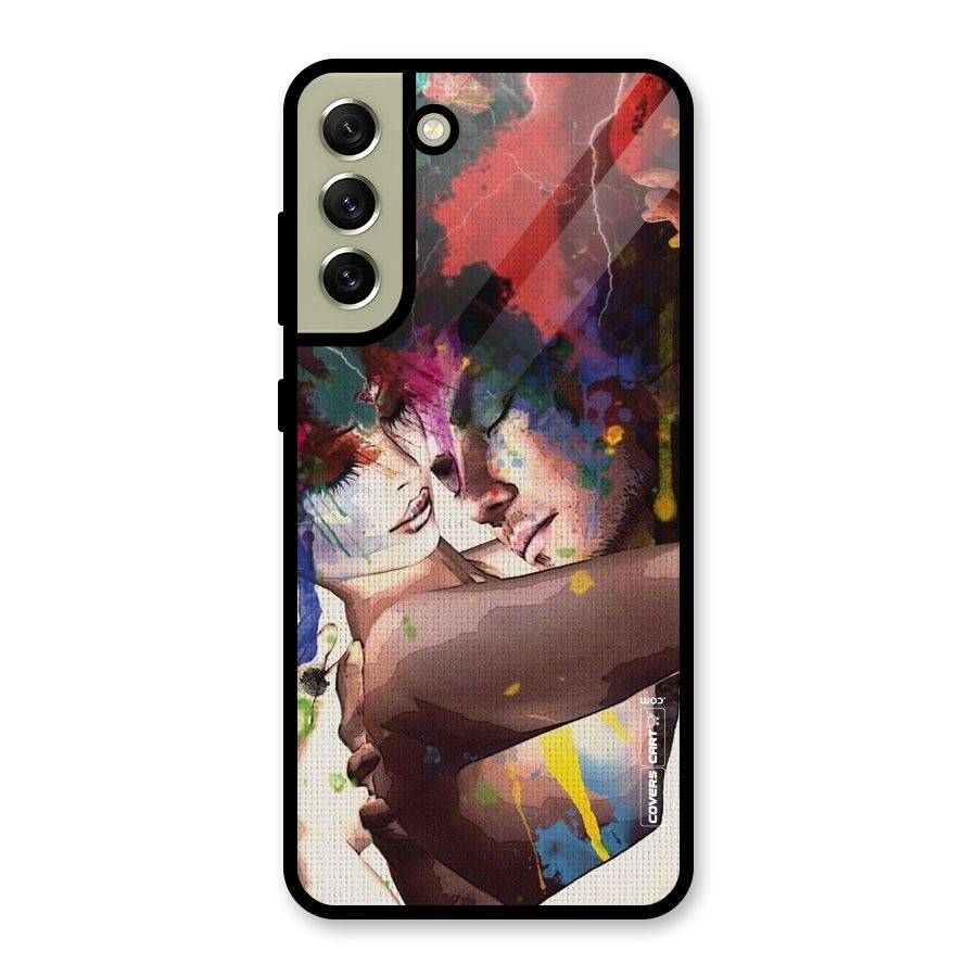 Artsy Romance Glass Back Case for Galaxy S21 FE 5G