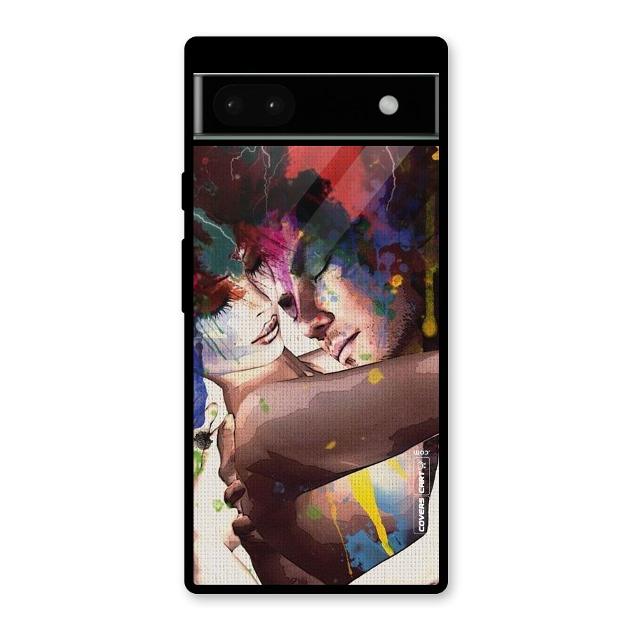 Artsy Romance Glass Back Case for Google Pixel 6a