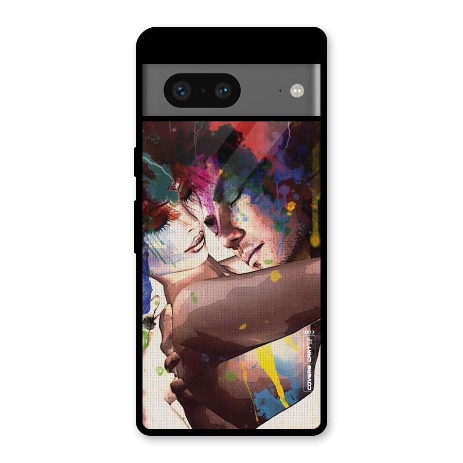 Artsy Romance Glass Back Case for Google Pixel 7