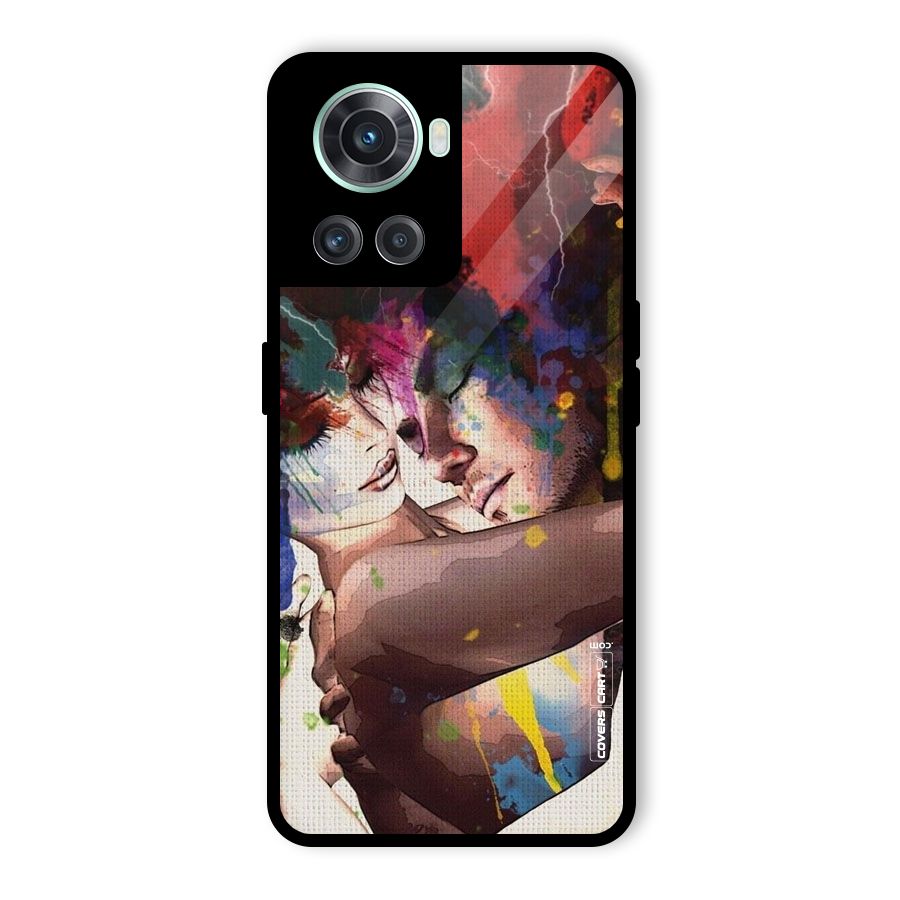 Artsy Romance Glass Back Case for OnePlus 10R