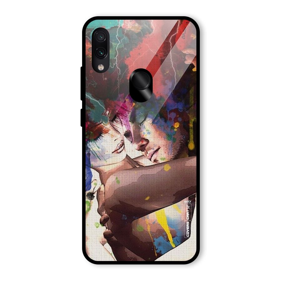 Artsy Romance Glass Back Case for Redmi Note 7