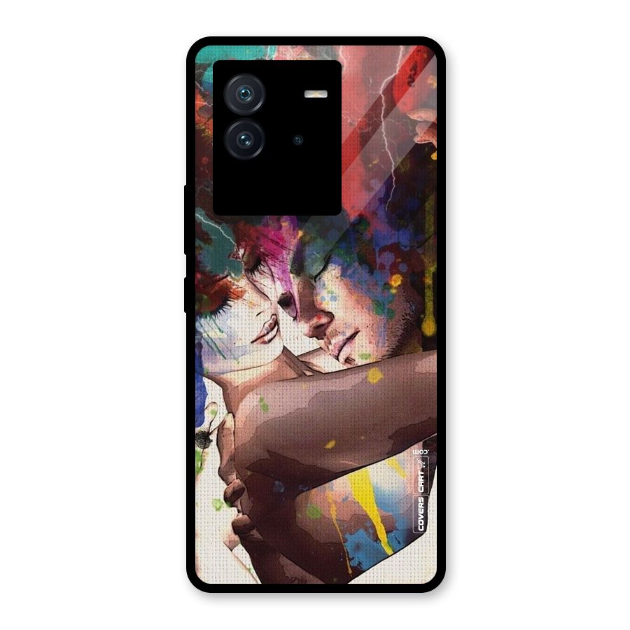 Artsy Romance Glass Back Case for Vivo iQOO Neo 6 5G