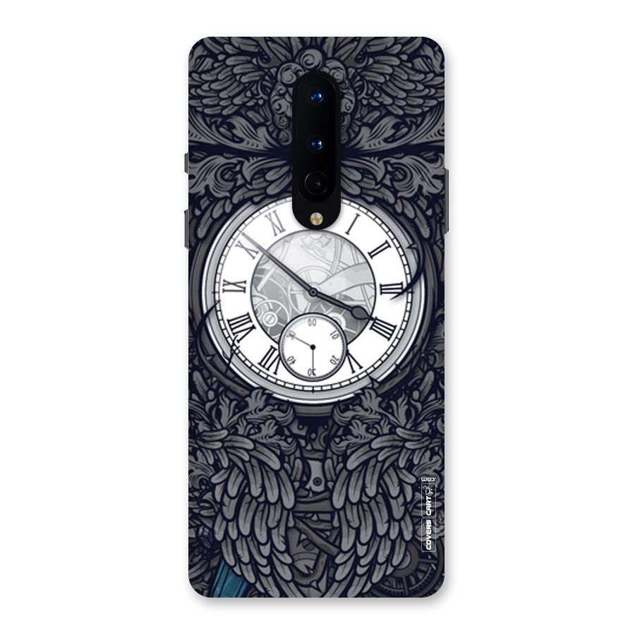 Artsy Wall Clock Back Case for OnePlus 8