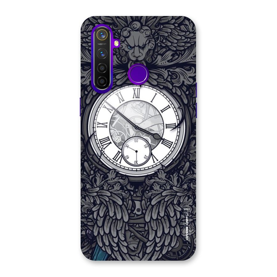 Artsy Wall Clock Back Case for Realme 5 Pro