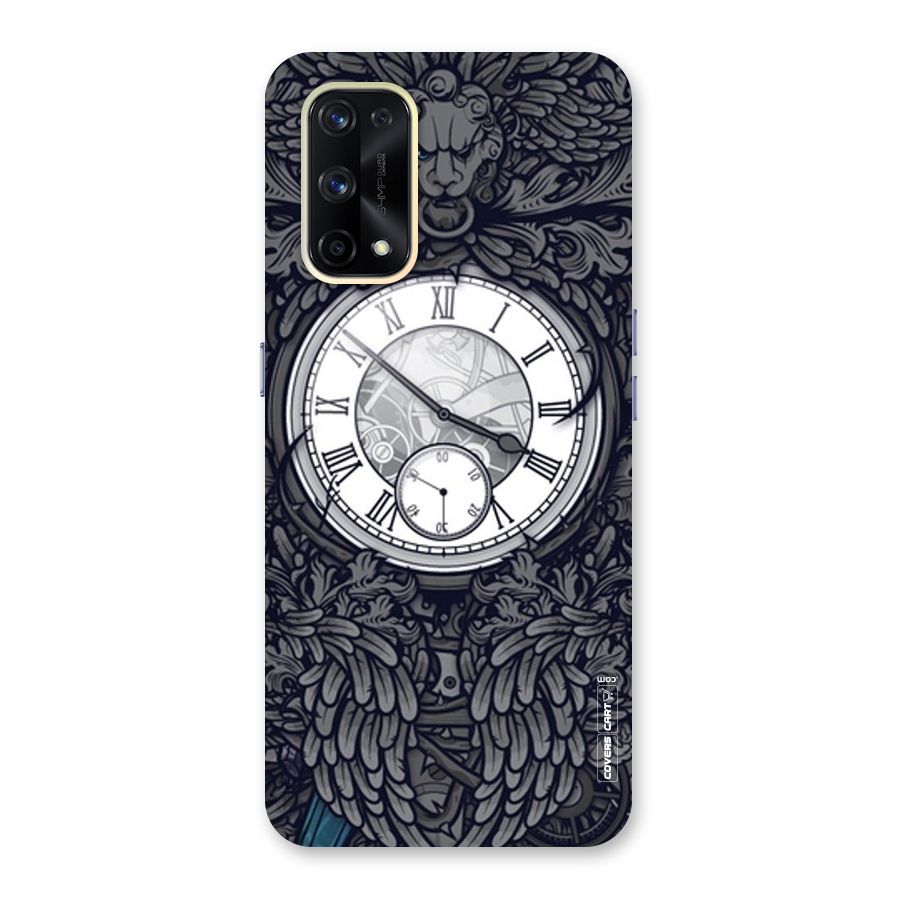 Artsy Wall Clock Glass Back Case for Realme X7 Pro