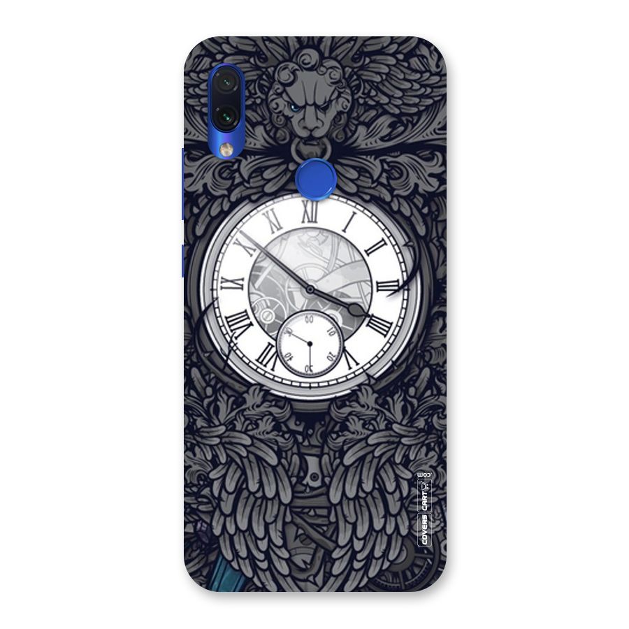 Artsy Wall Clock Back Case for Redmi Note 7