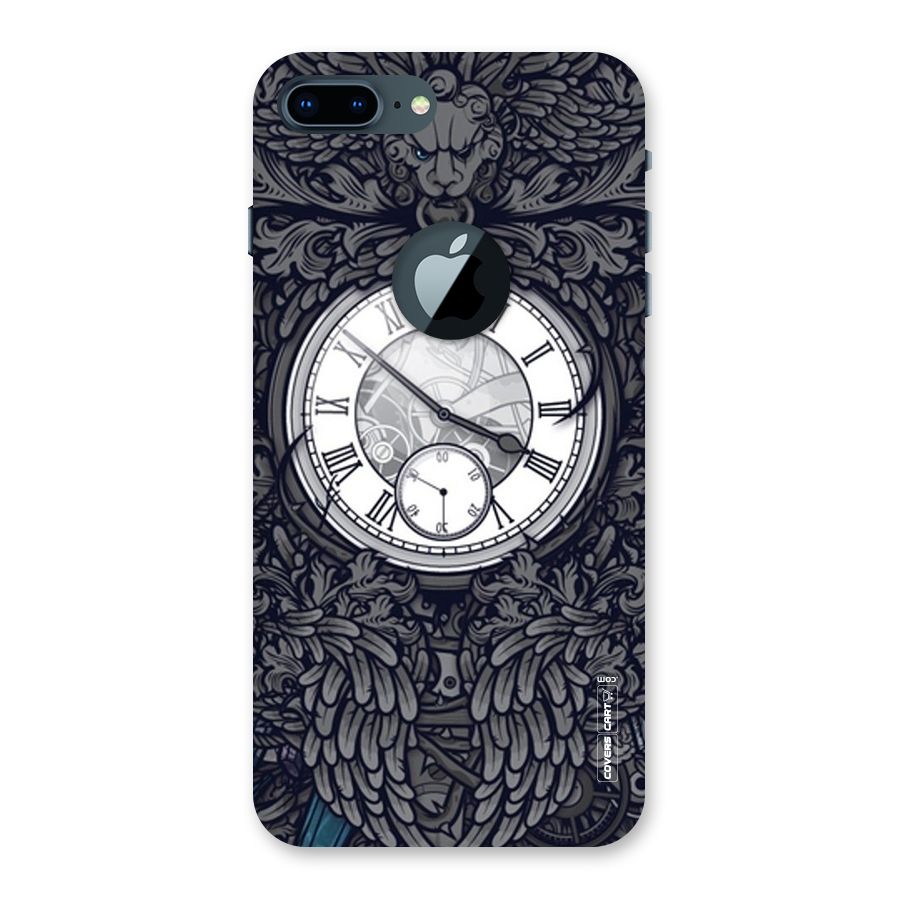 Artsy Wall Clock Back Case for iPhone 7 Plus Logo Cut