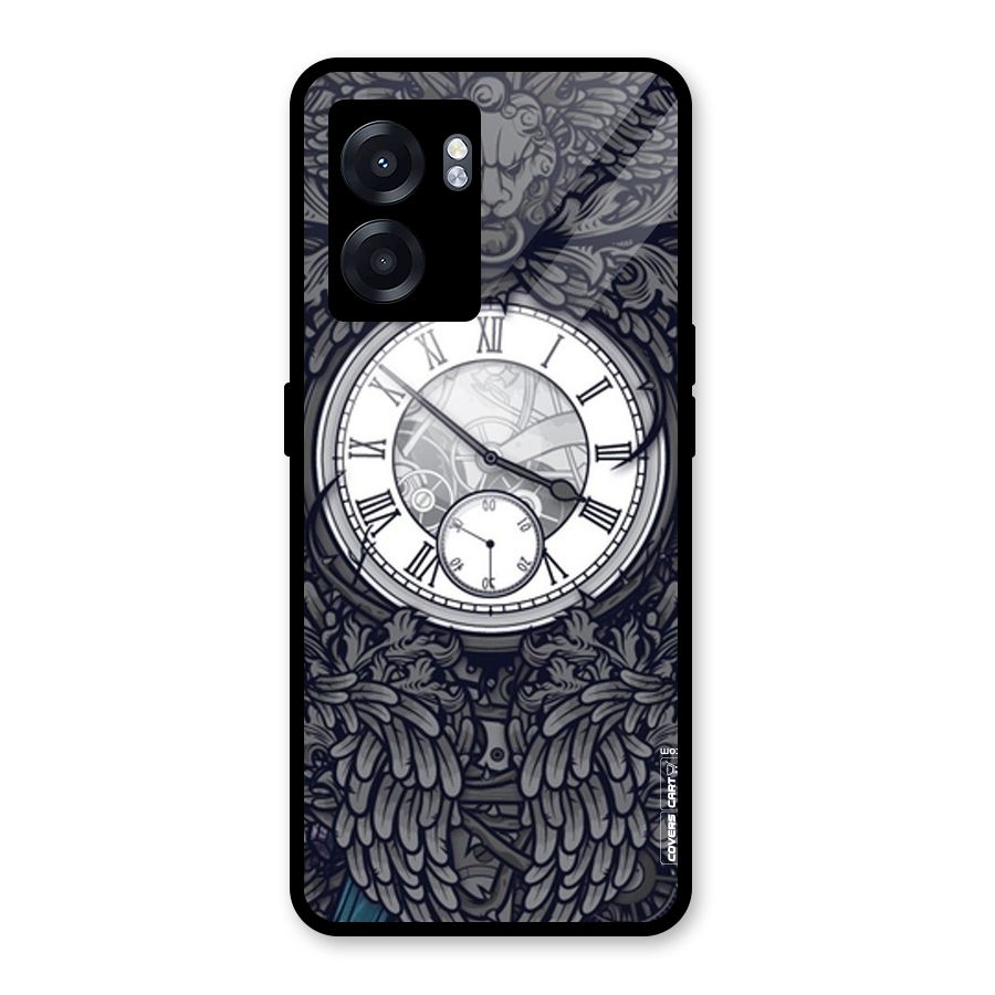 Artsy Wall Clock Glass Back Case for Realme Narzo 50 5G