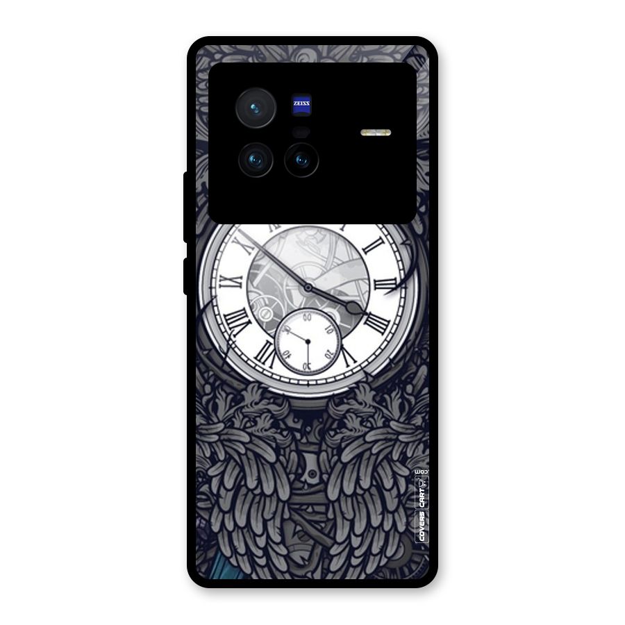 Artsy Wall Clock Glass Back Case for Vivo X80