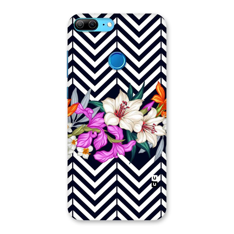 Artsy ZigZag Floral Back Case for Honor 9 Lite