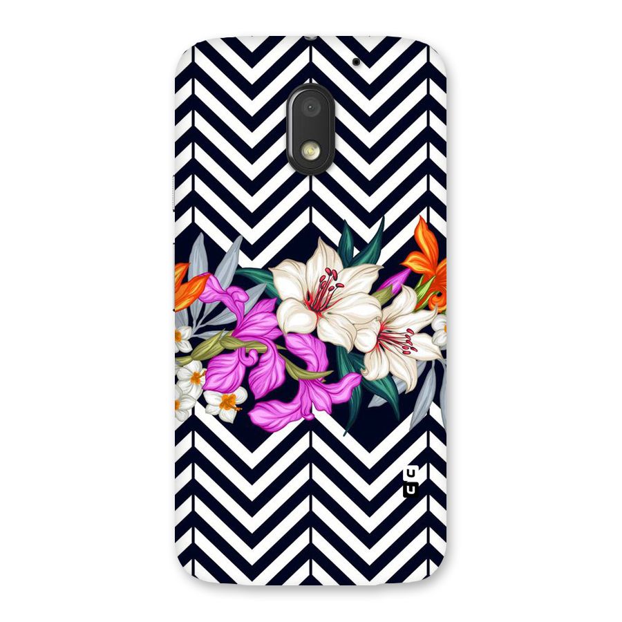 Artsy ZigZag Floral Back Case for Moto E3 Power