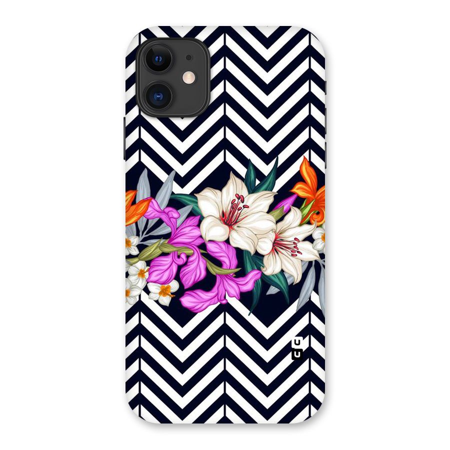 Artsy ZigZag Floral Back Case for iPhone 11