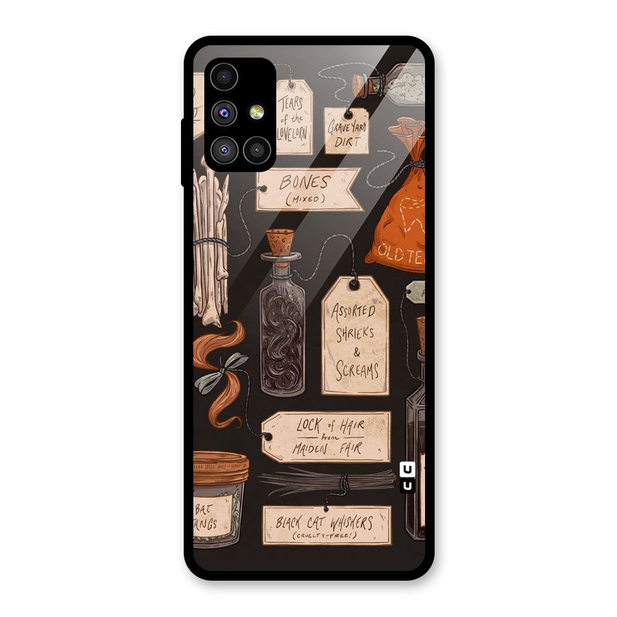 Asorted Shreks Glass Back Case for Galaxy M51