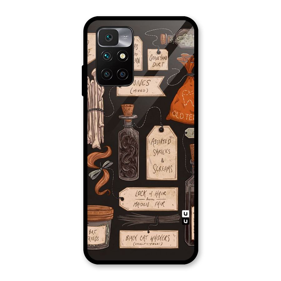 Asorted Shreks Glass Back Case for Redmi 10 Prime