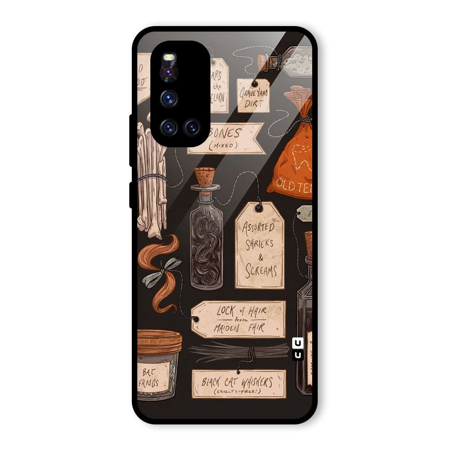 Asorted Shreks Glass Back Case for Vivo V19