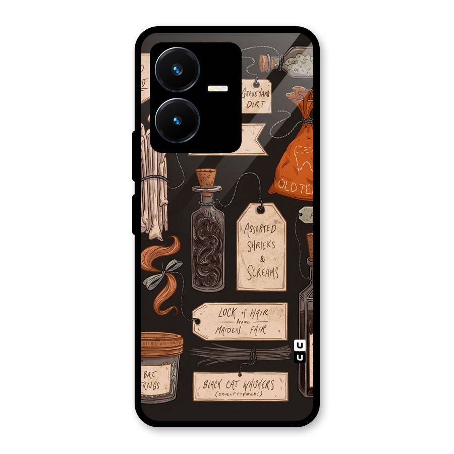 Asorted Shreks Glass Back Case for Vivo Y22