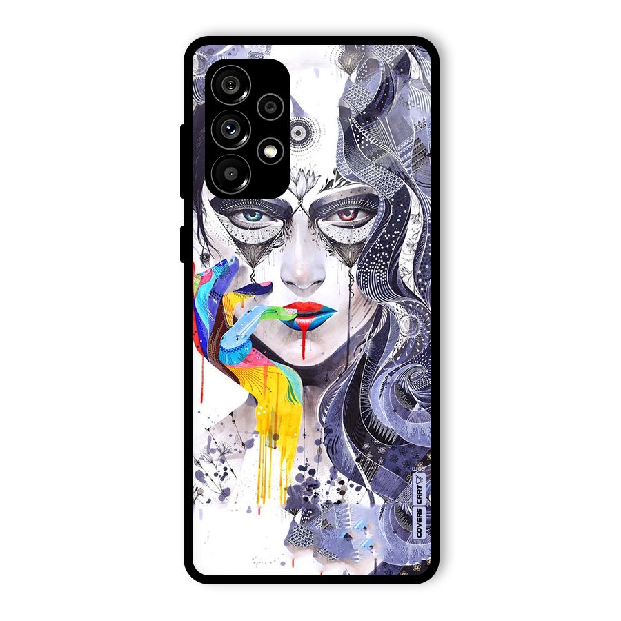 Astonishing Artwork Glass Back Case for Galaxy A73 5G