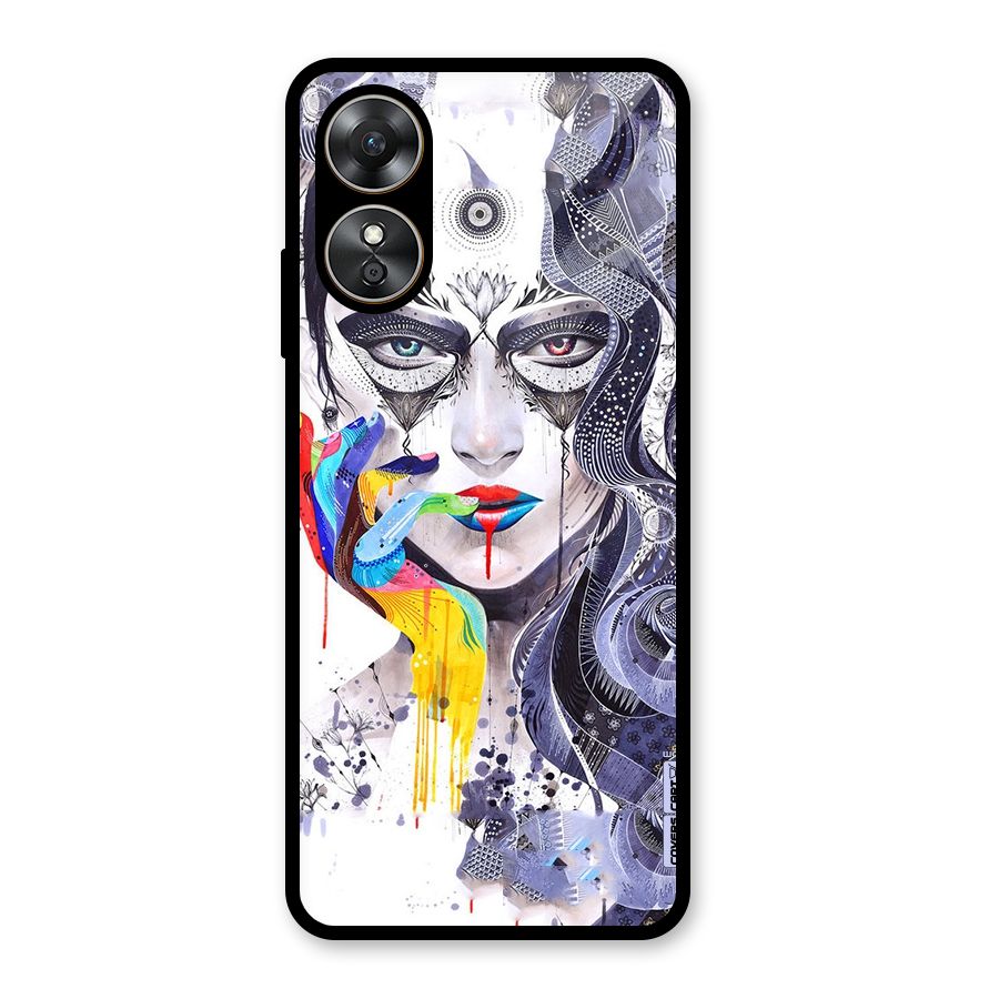 Astonishing Artwork Glass Back Case for Oppo A17